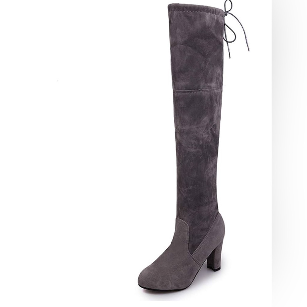 Over the knee tie boots size 7